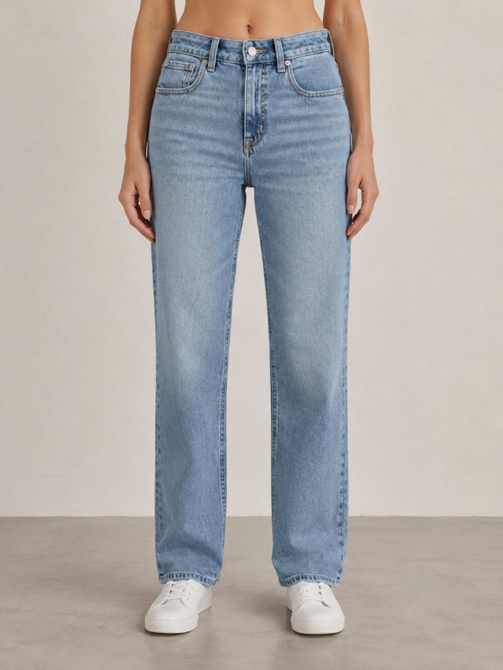 J. Crew Blue Curvy Mid-Rise Straight Jeans 25P NWT